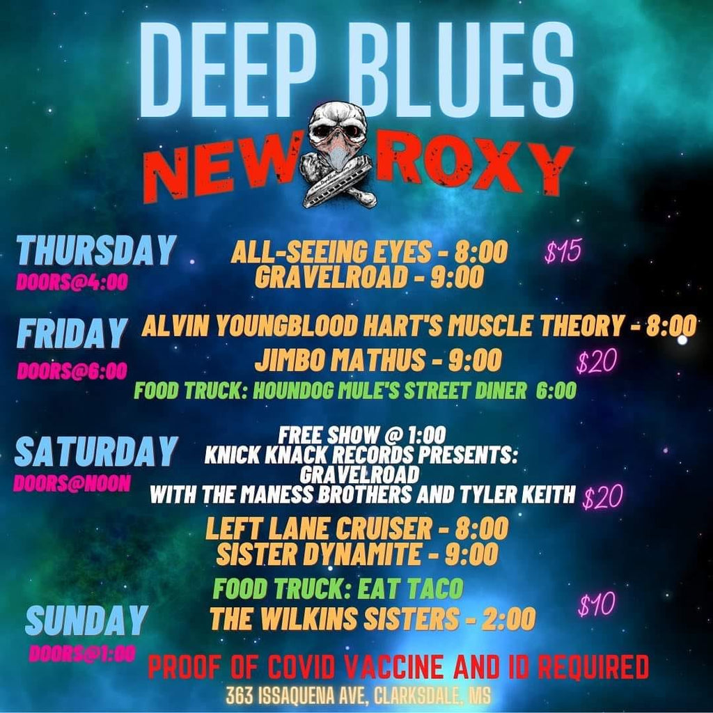 2021 Deep Blues Festival at the New Roxy - full lineup