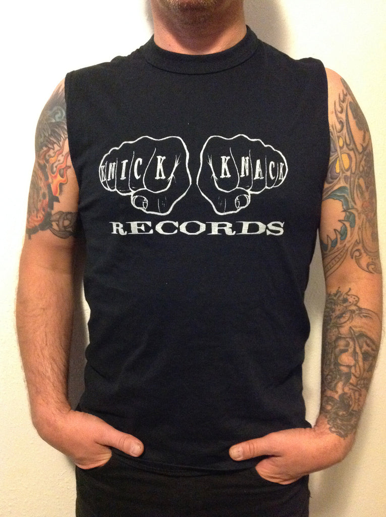 Knick Knack Records 12 Fingers of Doom mens muscle t-shirt