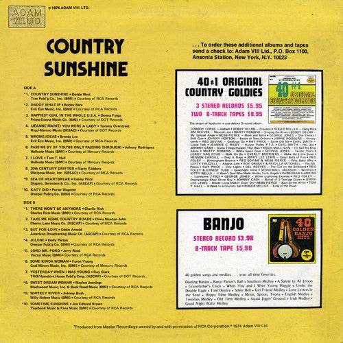 Country Sunshine - vinyl LP