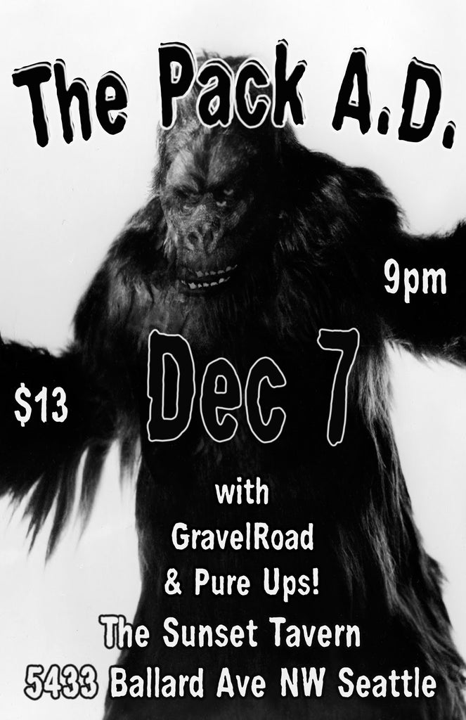GravelRoad (supporting The Pack A.D.) at The Sunset Tavern in Seattle December 7