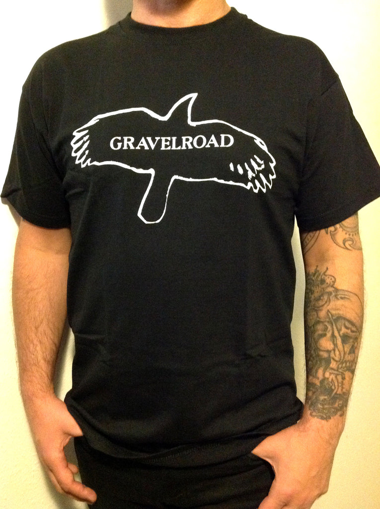 GravelRoad Black Raven mens t-shirt