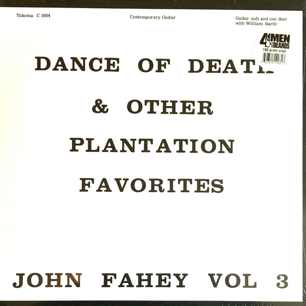 John Fahey Dance of Death & Other Plantation Favorites - vinyl LP